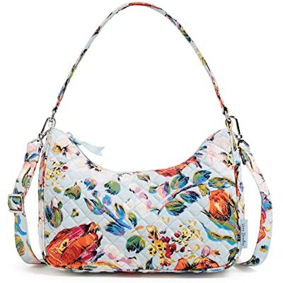 Vera Bradley Frannie Crescent Crossbody damesportemonnee, Sea Air Floral-gerecycled katoen, Sea Air Floral – gerecycled katoen, Eén Maat Vera Bradley Frannie Crescent Crossbody damesportemonnee, Sea Air Floral-gerecycled katoen, Sea Air Floral – gerecycled katoen, Eén Maat