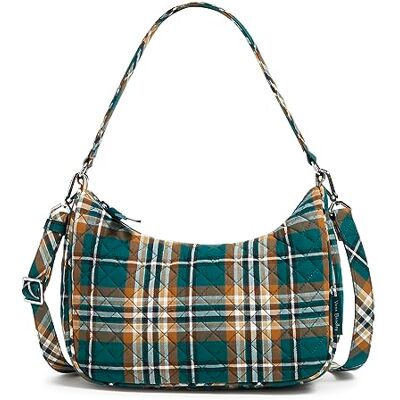 Vera Bradley Katoen Frannie Crescent Crossbody Portemonnee, Boomgaard Plaid, One Size Vera Bradley Katoen Frannie Crescent Crossbody Portemonnee, Boomgaard Plaid, One Size