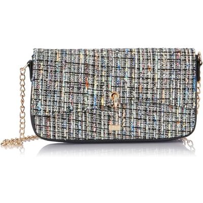 nelice Dames avondtas clutch, Zwart meerkleurig., Eén Maat nelice Dames avondtas clutch, Zwart meerkleurig., Eén Maat