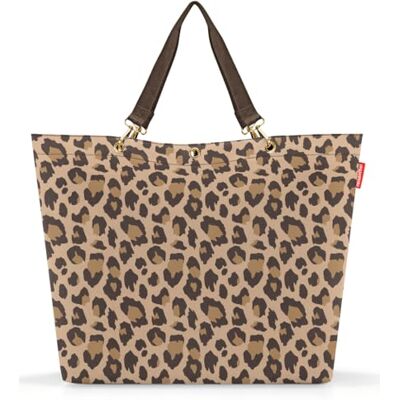 reisenthel Shopper XL leo macchiato ruime boodschappentas en elegante handtas in één van waterafstotend materiaal, Leo Macchiato, Eén maat, Sport reisenthel Shopper XL leo macchiato ruime boodschappentas en elegante handtas in één van waterafstotend materiaal, Leo Macchiato, Eén maat, Sport