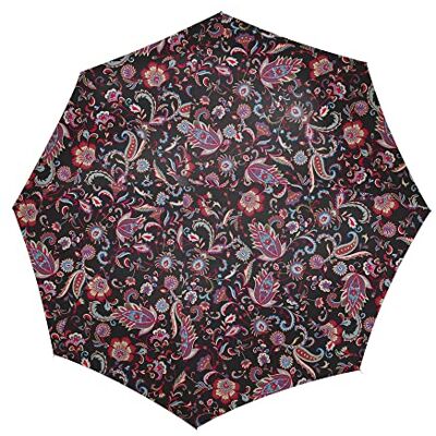 reisenthel paraplu zak classic – Kompakter Taschenschirm aus recycelten PET-Flaschen – Mit ergonomischem Griffdesign, PAISLEY ZWART, Medium, PARAPLU reisenthel paraplu zak classic – Kompakter Taschenschirm aus recycelten PET-Flaschen – Mit ergonomischem Griffdesign, PAISLEY ZWART, Medium, PARAPLU