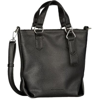 TOM TAILOR Olive Shopper Schoudertas voor dames, met ritssluiting, klein, zwart, Small, Casual TOM TAILOR Olive Shopper Schoudertas voor dames, met ritssluiting, klein, zwart, Small, Casual