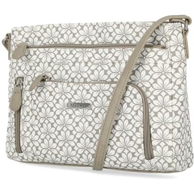 MultiSac Summerville East West Crossbody Tas, Paddestoel Geo, One Size MultiSac Summerville East West Crossbody Tas, Paddestoel Geo, One Size