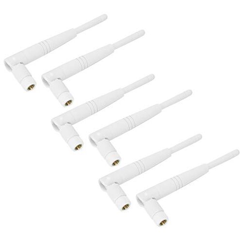 ASHATA 8 Stuks 4DBi WiFi-antenne, 2.4G/5G Dual-band 4DBi Omni RP-SMA-interfaceantenne voor Mini PCIe-kaart Draadloze Routers, Pc-desktop, Repeater