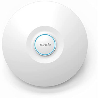 Tenda I29 Gigabit Dual Band WiFi 6 AX3000 Access Point, 2 Gigabit Ethernet-poorten, PoE/PoE-ondersteuning, WLAN-roaming, MU-MIMO, OFDMA, Plafondmontage, Centraal Management, Meerdere SSID's, Wit Tenda I29 Gigabit Dual Band WiFi 6 AX3000 Access Point, 2 Gigabit Ethernet-poorten, PoE/PoE-ondersteuning, WLAN-roaming, MU-MIMO, OFDMA, Plafondmontage, Centraal Management, Meerdere SSID's, Wit