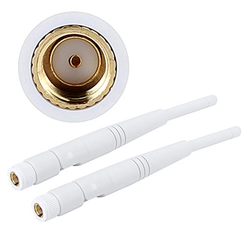 Dioche Dual Band Wifi Antenne Dual Band Wifi Antenne Abs 2 Stuks 2.4G 5G Dual Band Wifi Antenne 4Dbi Omni Rpsma Interface Antenne