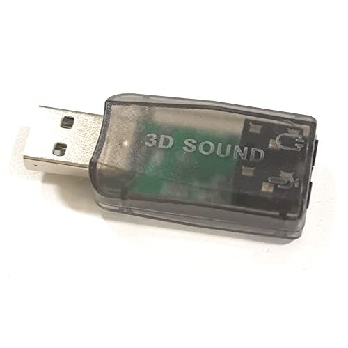 JEYEFFE 3D geluidskaart 5.1 USB-geluid thuisbioscoop voor notebook PC Plug Play Music Black