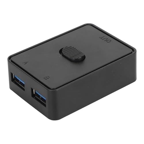 Topiky USB 3.0-schakelaar, Bidirectionele USB-schakelaar 2 in 1 uit of 1 in 2 uit, USB-schakelaar 3.0 KVM-schakelaar, USB-schakelaar 2 Computers Delen 1 USB-apparaten voor Pc Muis