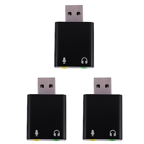 Bdfhjln 3X 7.1-Kanaals Aluminium USB Geluidskaart Computer Externe Geluidskaart USB7.1 Geluidskaart Analoge Geluidskaart