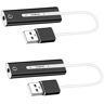 UKCOCO 2 Stuks USB Geluid Voor Laptop Draagbare Geluidskaart USB Geluidskaart 71 Externe Geluid Adapter Micro USB Geluidskaart Externe Audio Externe Stereo Geluid Adapter Verstelbare