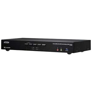 Aten CS1844 4-Port True 4K HDMI Dual-View KVM Switch met Audio & USB 3.0 Hub Aten CS1844 4-Port True 4K HDMI Dual-View KVM Switch met Audio & USB 3.0 Hub