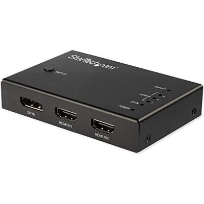 StarTech .com VS421HDDP HDMI-video-schakelaar met 4 poorten (3 x HDMI en 1x DisplayPort, 4K 60Hz, automatische splitter) StarTech .com VS421HDDP HDMI-video-schakelaar met 4 poorten (3 x HDMI en 1x DisplayPort, 4K 60Hz, automatische splitter)
