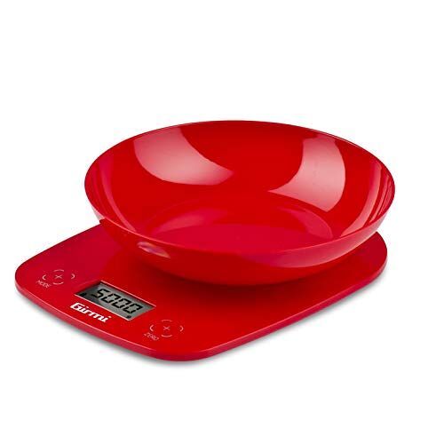 Girmi ps0102 keukenweegschaal, 0 watt, plastic, rood