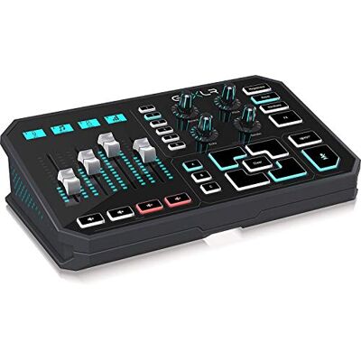 TC Helicon GoXLR Revolutionair online omroepplatform met 4-kanaals mixer, gemotoriseerde faders, soundboard en vocale effecten TC Helicon GoXLR Revolutionair online omroepplatform met 4-kanaals mixer, gemotoriseerde faders, soundboard en vocale effecten