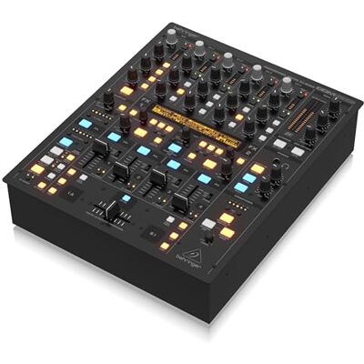 Behringer DDM4000 Ultimate 5-kanaals digitale DJ-mixer met sampler, 4 FX-secties, dubbele BPM-tellers en MIDI Behringer DDM4000 Ultimate 5-kanaals digitale DJ-mixer met sampler, 4 FX-secties, dubbele BPM-tellers en MIDI