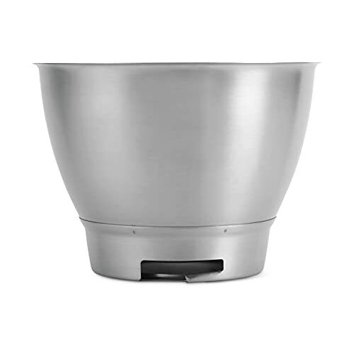 Kenwood KAT300SS mengkom, 4,6 liter roestvrijstalen kom CHEF SS BOWL, keukenmachine-accessoires, geschikt voor alle Chef keukenmachines uit de KVC3000-serie, zilver