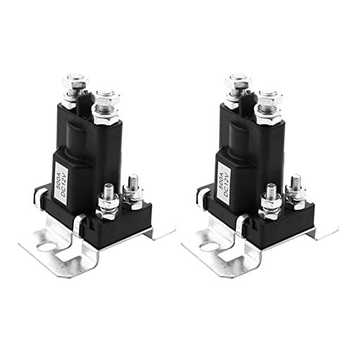 Oikabio 2 x 4 klemmen, 12 V, 500 A, auto-startrelais, dual-relais, solenoid-relais, starthulp