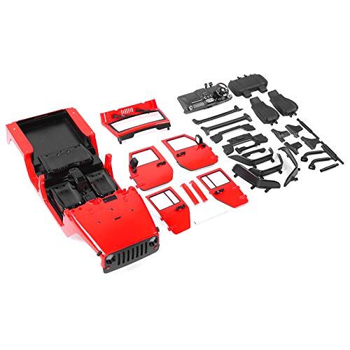 Nunafey Open carrosserie, duurzame RC carrosserie, 1:10 voor RC Car RC Toy(red)