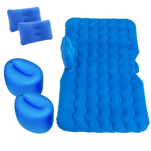 FLYUFO Auto-camping-luchtbedden voor BMW X4 20i 20d 30i 30d M40i M40d X4M, hoogwaardige materialen Auto-luchtbed Auto-slaapmatras Auto-accessoires,C Blue-A