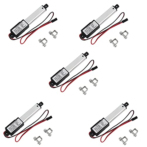 Grendly 5 x lineaire aandrijving, 2 inch, 90 N, snelheid 9,5 mm/s, elektrische wateraandrijving, lineaire aandrijving, 12 V