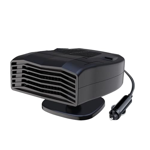 YUEYUEKE Autoverwarming, 12 V, draagbare autoverwarming, 150 W voorruitontdooier, 2-in-1 verwarmings-/koeling, mini-autoverwarmingventilator, plug-in sigarettenaansteker, autoventilator, 360°