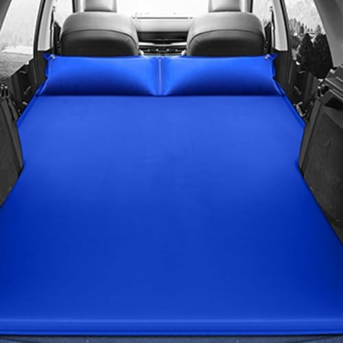 FFOCUS Auto Opblaasbare Luchtmatras voor Audi A3 A4 A5 A6 A7 A8 S3 S4 S5,Opblaasbare Auto Bed Verdikte Opblaasbare Bed Outdoor Reizen Camping Slaapmatje,E/Blue