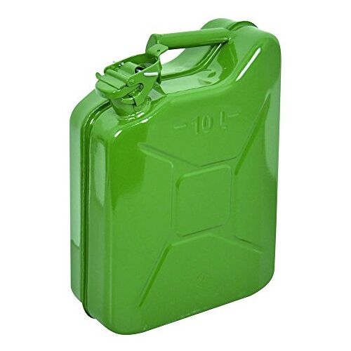 Carpoint Benzinekan/Jerrycan 10L groen metaal TUV/GS