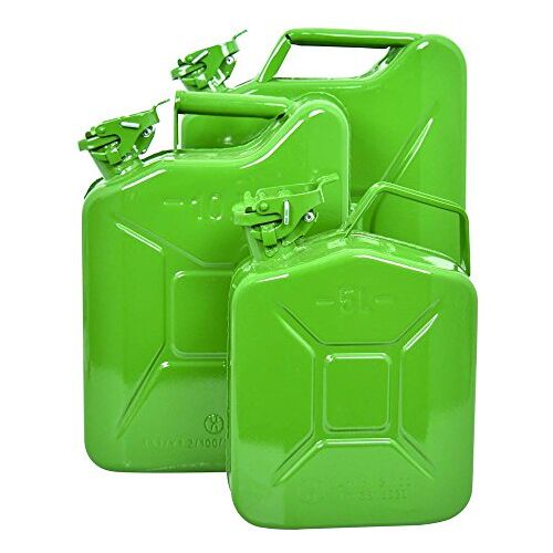 Carpoint Benzinekan/Jerrycan 20L groen metaal TUV/GS