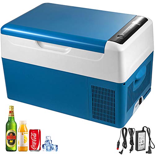 VEVOR Auto Koelkast Compressor, 22 L Auto Koelkast Mini, Mini Koelkast, APP of Handmatige Bediening, voor Gebruik Thuis, in Auto's, Boten, Vrachtwagens om Dranken, Groenten, Fruit, enz,Blauw