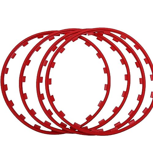 ZHEYANG Set Van 4 Velgbeschermers Voor Lichtmetalen Velgen, Lichtmetalen Wielbeschermers Voor Auto, 16-20 Inch Wielrandbeschermer Ring 0810(Color:A,Size:19INCH)