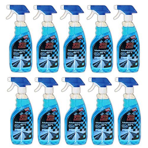 Extreme Clean 10 x 500 ml ontdooier ruitenontdooier spray auto ruitvorstbescherming 5 l