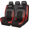 NICONC Autostoelhoezen voor Opel Crossland/Corsa B/Corsa B/Corsa C/Corsa C/Corsa D/Corsa E/Corsa E/Corsa E/Corsa F Universele autostoelhoes vijfdelige set, rood