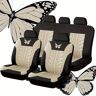 GJNB 9PCS Autostoelhoezen,Compatibel met Bentley Mulsanne, Autostoelhoezen ornamentaal,3-Beige