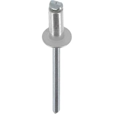 Restagraf Standaard aluminium klinknagel, 4 mm x 10 mm, 102 stuks Restagraf Standaard aluminium klinknagel, 4 mm x 10 mm, 102 stuks