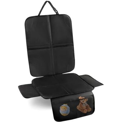 Cozary Autostoelonderlegger, waterdicht en eenvoudig te reinigen, achterbankbeschermer voor kinderen, voor kinderzitjes, babyzitjes en stoelverhogers, met opbergtas Cozary Autostoelonderlegger, waterdicht en eenvoudig te reinigen, achterbankbeschermer voor kinderen, voor kinderzitjes, babyzitjes en stoelverhogers, met opbergtas