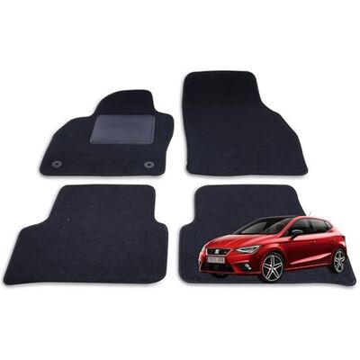 Bottari Italy Bottari 39176 Set van 4 autovloermatten in moquette voor Seat Ibiza vanaf 2017 tot nu Bottari Italy Bottari 39176 Set van 4 autovloermatten in moquette voor Seat Ibiza vanaf 2017 tot nu
