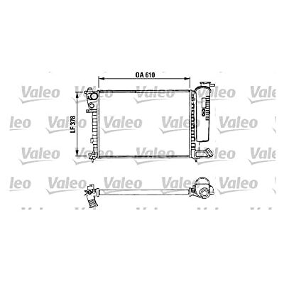 Valeo 730630 - Radiator - Compatibel met Citroën Xsara, ZX, Peugeot 306 Valeo 730630 - Radiator - Compatibel met Citroën Xsara, ZX, Peugeot 306