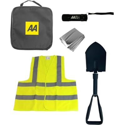 AA Winter Auto Kit - Schep, Zaklamp, Dekbed & Veiligheidsvest AA Winter Auto Kit - Schep, Zaklamp, Dekbed & Veiligheidsvest