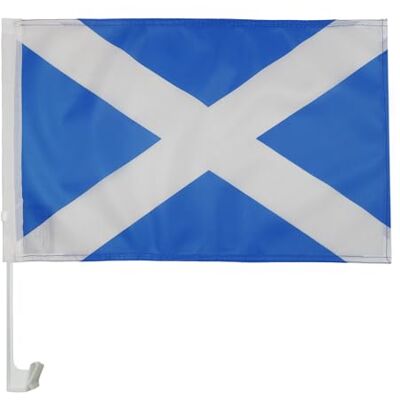 Carflag - Scottish - Size 45x30 cm - PVC-stang - Autovlag Carflag - Scottish - Size 45x30 cm - PVC-stang - Autovlag