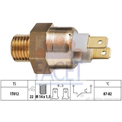 FACET Temperatuurschakelaar - Koelventilator - Auto-onderdeel FACET Temperatuurschakelaar - Koelventilator - Auto-onderdeel