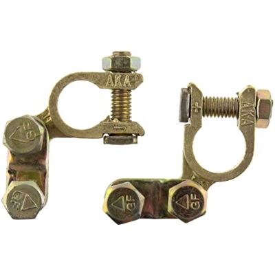 SeKi Accu-poolklemmenset (plus en min) schuine uitvoering; geschikt voor auto, boot, camper, vrachtwagenaccu; accupoolklemmen universeel SeKi Accu-poolklemmenset (plus en min) schuine uitvoering; geschikt voor auto, boot, camper, vrachtwagenaccu; accupoolklemmen universeel