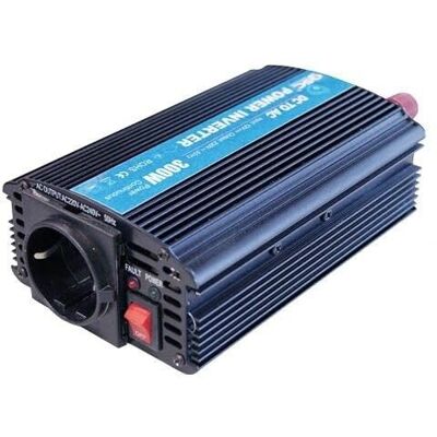Brightium Omvormer 12 V/230 V, 300 W, zet energie voor elektrische apparaten om en laadt batterijen in voertuigen of campings op. Brightium Omvormer 12 V/230 V, 300 W, zet energie voor elektrische apparaten om en laadt batterijen in voertuigen of campings op.
