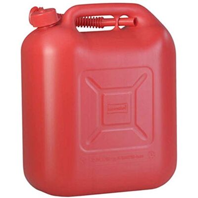 hünersdorff Brandstofjerrycan 813530 standaard voor 20 l voor benzine, diesel en andere gevaarlijke stoffen, VN-goedkeuring, made in Germany, TÜV-geteste productie, rood hünersdorff Brandstofjerrycan 813530 standaard voor 20 l voor benzine, diesel en andere gevaarlijke stoffen, VN-goedkeuring, made in Germany, TÜV-geteste productie, rood