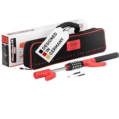 HEYNER ® Stuurslot met cijferslot, compacte stuurklauw, immobilisatiesysteem, parkeerklem, diefstalbeveiliging, slot, auto, afschrikking, klauw HEYNER ® Stuurslot met cijferslot, compacte stuurklauw, immobilisatiesysteem, parkeerklem, diefstalbeveiliging, slot, auto, afschrikking, klauw