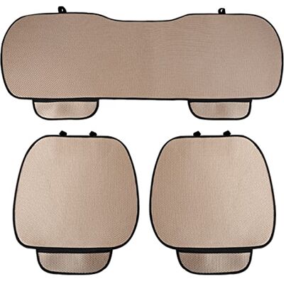 Auto Accessori Lupex Autostoelhoes 3 stuks universele auto stoelbescherming 2 voor en 1 achter Protector Comfort Automotive binnenkussen (Silk Ice Beige) Auto Accessori Lupex Autostoelhoes 3 stuks universele auto stoelbescherming 2 voor en 1 achter Protector Comfort Automotive binnenkussen (Silk Ice Beige)