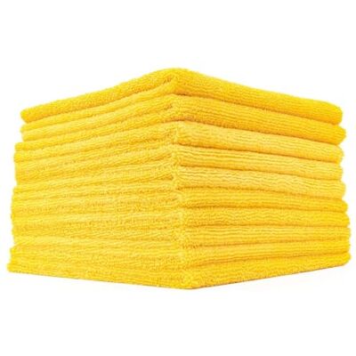 The Rag Company Edgeless 365 Microfiber Handdoeken (10-Pack) Premium 70/30 Blend, Professioneel polijsten, Wax Verwijderen, Auto Detailing, 365gsm, 16" x 16", Goud The Rag Company Edgeless 365 Microfiber Handdoeken (10-Pack) Premium 70/30 Blend, Professioneel polijsten, Wax Verwijderen, Auto Detailing, 365gsm, 16" x 16", Goud