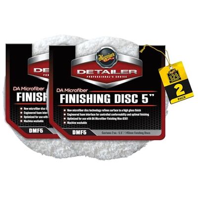 Meguiar's DMF5 Detailer DA Microvezel Finishing Disc 5" (2 Pack), Wit Meguiar's DMF5 Detailer DA Microvezel Finishing Disc 5" (2 Pack), Wit