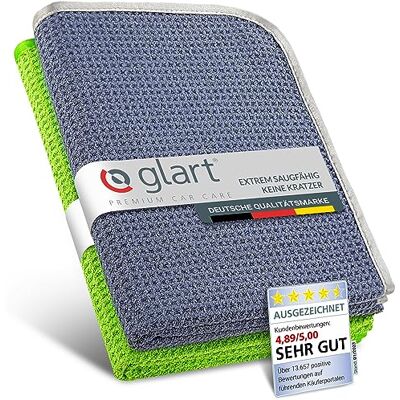 Glart Microvezeldoeken voor auto & huishouden - Wafelpatroon Glart Microvezeldoeken voor auto & huishouden - Wafelpatroon