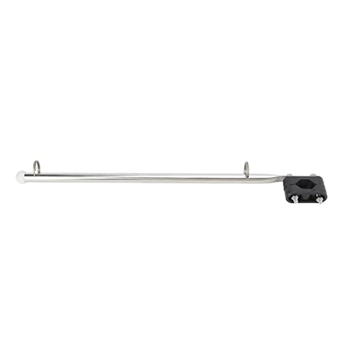 KELFEEAO 390mm/15.35in Rvs Vlag Pole Rail Mount Jacht Marine Vlag Pole Voor Boten Jachten Zeilboten Speedboten