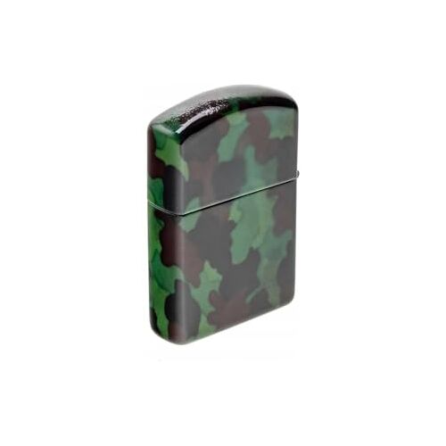 blntackle76 Stormaansteker Aansteker Zakaansteker Benzine Aansteker Metalen Aansteker Aansteker Mannen Cadeau Outdoor Camping Cadeau-Ongevuld (Camouflage)